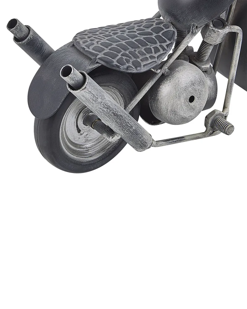 Iron Table Clock Motorcycle Noir jais and Silver BERNO Compatible avec Honda CRF250