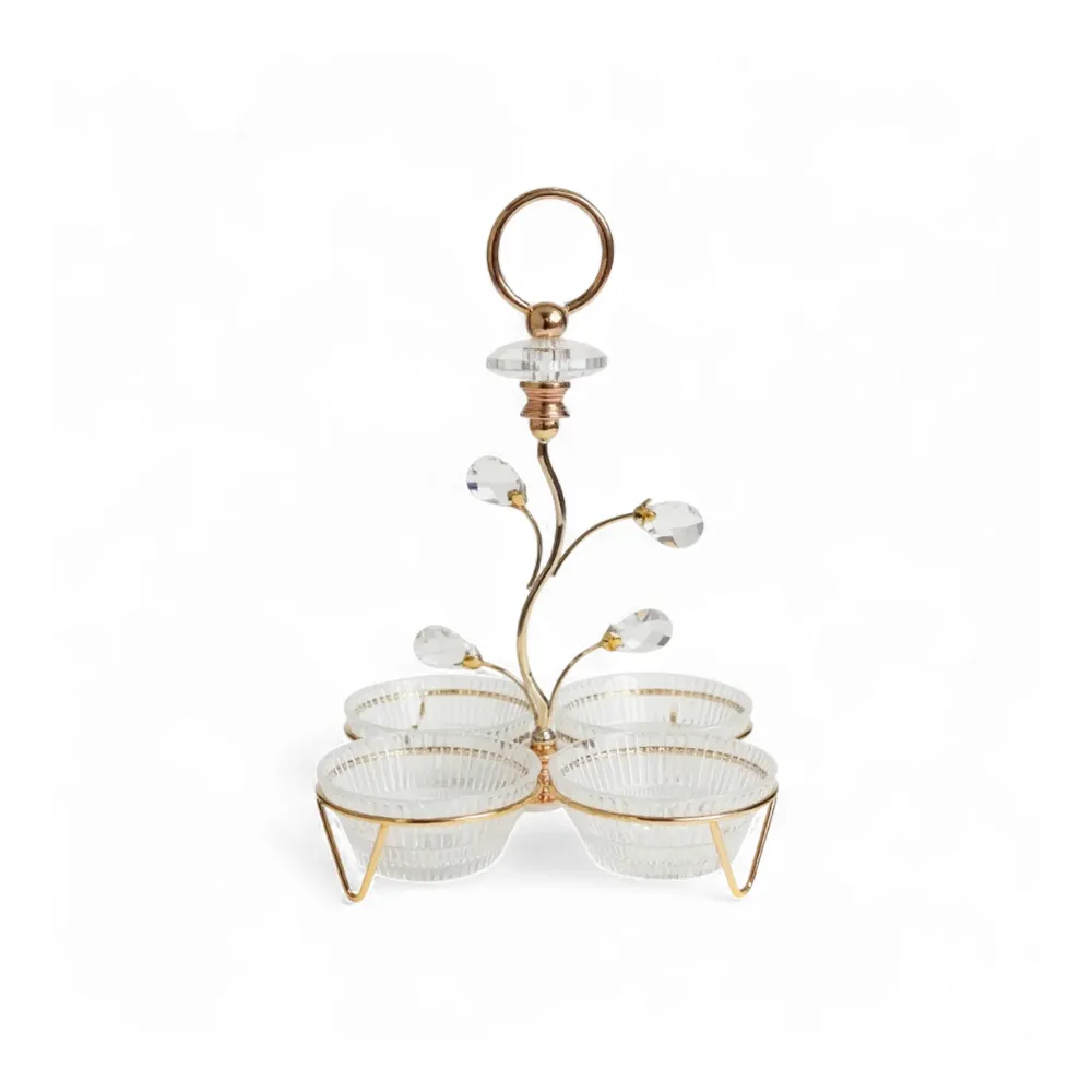 Venice 4 Piece Snack Bowl Set Doré