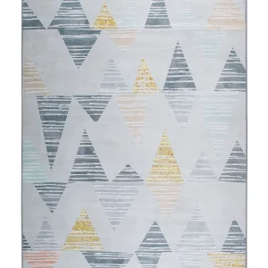 Area Rug 160 x 230 cm Grey and Jaune soleil YAYLA