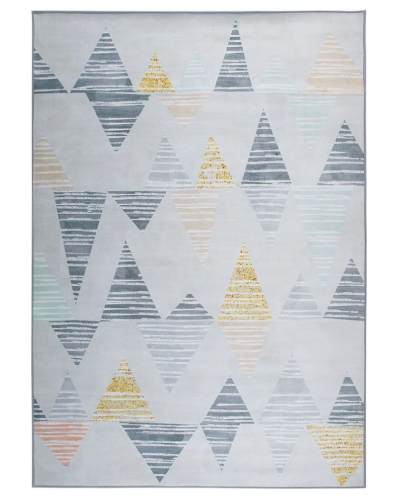 Area Rug 160 x 230 cm Grey and Jaune soleil YAYLA