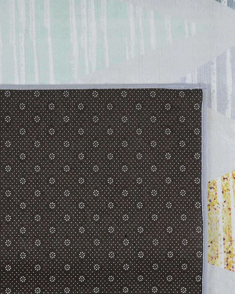 Area Rug 160 x 230 cm Grey and Jaune soleil YAYLA