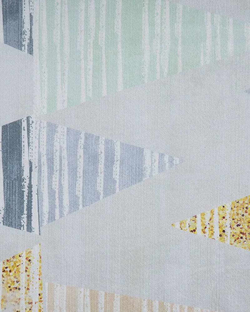 Area Rug 160 x 230 cm Grey and Jaune soleil YAYLA