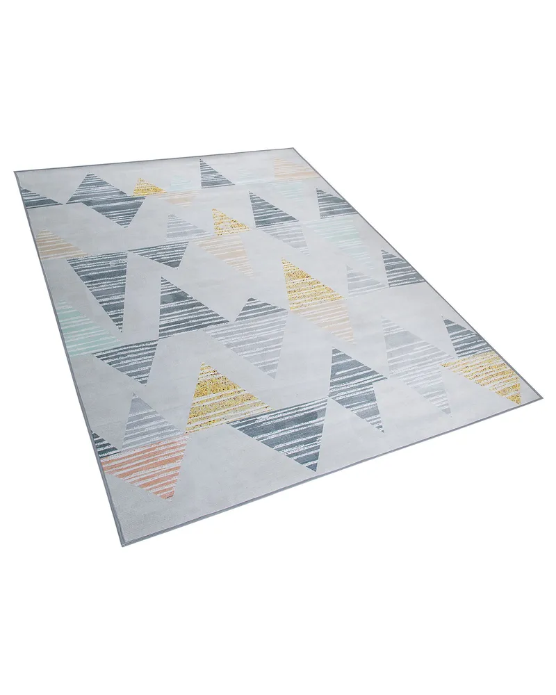 Area Rug 160 x 230 cm Grey and Jaune soleil YAYLA