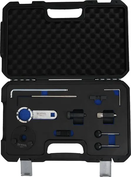 Jeu d'outils de réglage moteur SW-Stahl VAG pour travaux de réparation sur moteurs 12 15 16 19 et 20 litres VAG T...