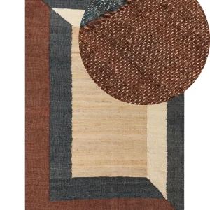 Jute Area Rug 160 x 230 cm Multicolour ORTAKOY