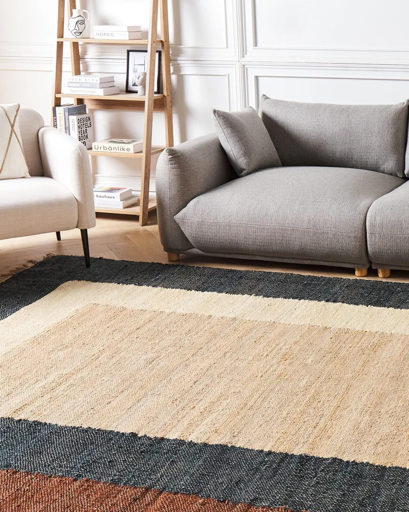 Jute Area Rug 160 x 230 cm Multicolour ORTAKOY