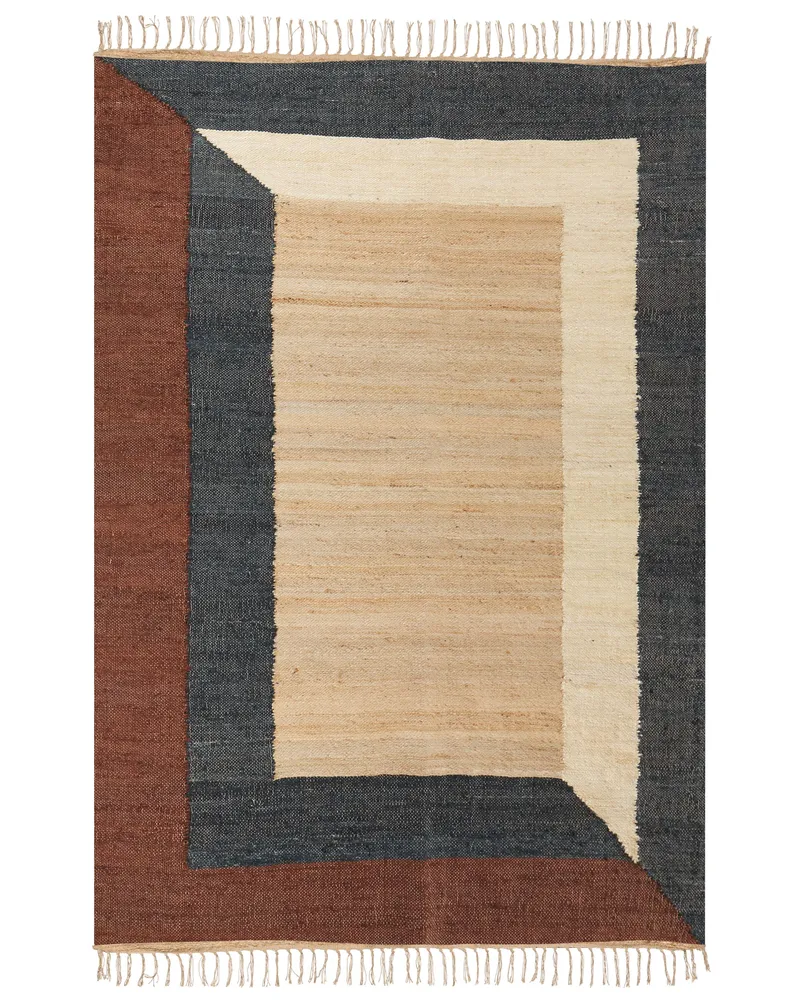 Jute Area Rug 160 x 230 cm Multicolour ORTAKOY