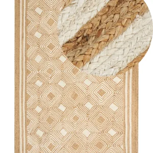 Jute Area Rug 200 x 300 cm Crème MENGEN