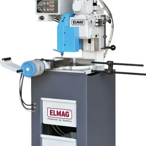 Machine à scie circulaire à métaux ELMAG VS 315 P 33/66 tr/min 'pneumatique' avec éliminateur de copeaux...