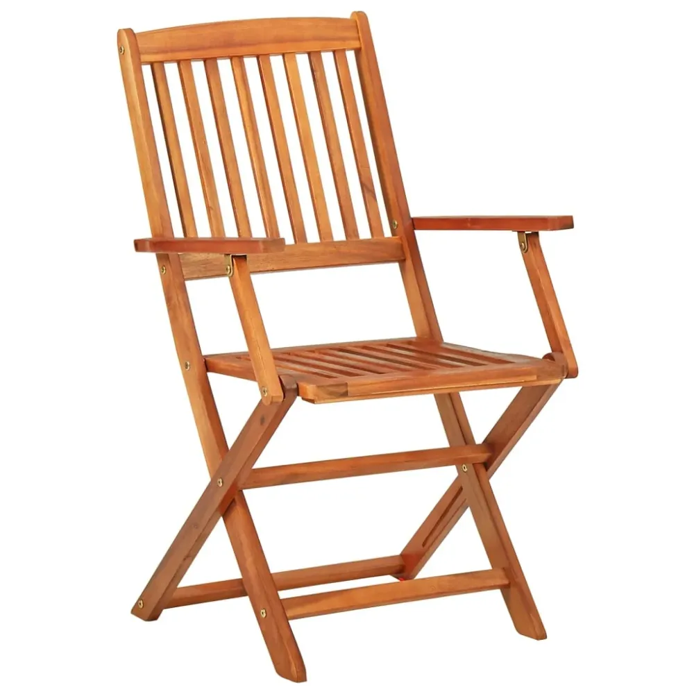 Mobilier à dîner de jardin 11 pièces bois d'acacia massif 02_0014733