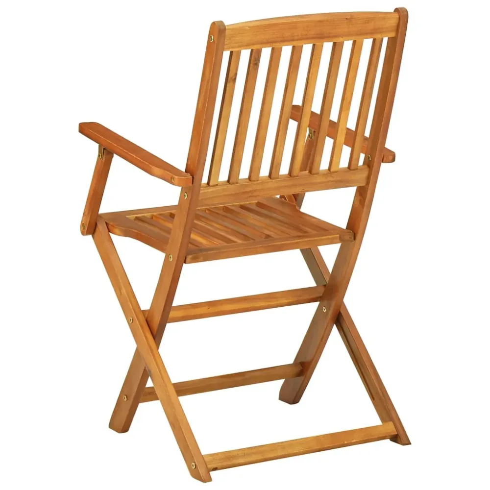 Mobilier à dîner de jardin 11 pièces bois d'acacia massif 02_0014733