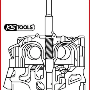 Outil de nettoyage de siège d'injecteur KS Tools BMW M47 152.1387 se fournir à bas prix