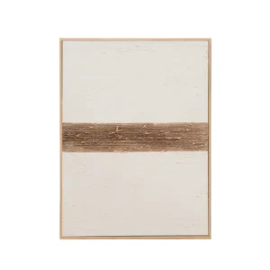 Peinture à l'huile décorative faite à la main cadre marron 60x80cm
