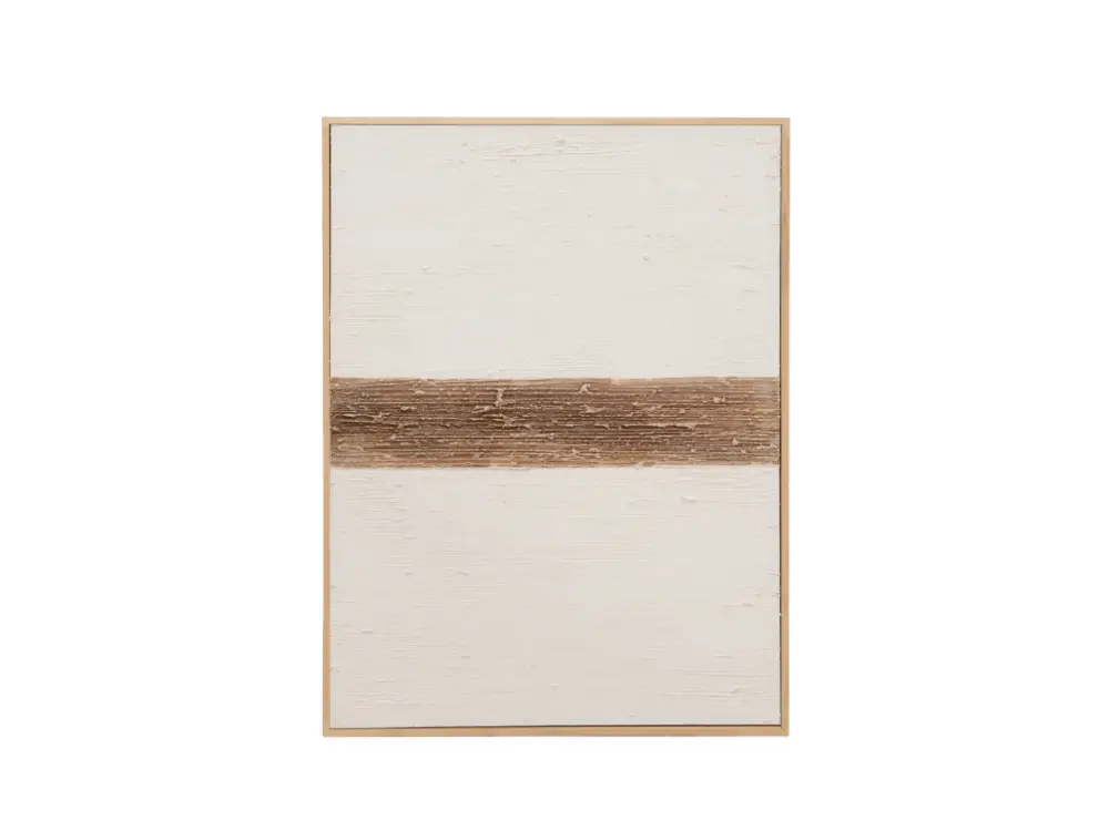 Peinture à l'huile décorative faite à la main cadre marron 60x80cm