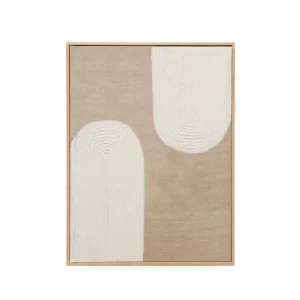Peinture à l'huile décorative faite à la main cadre marron 80x100cm