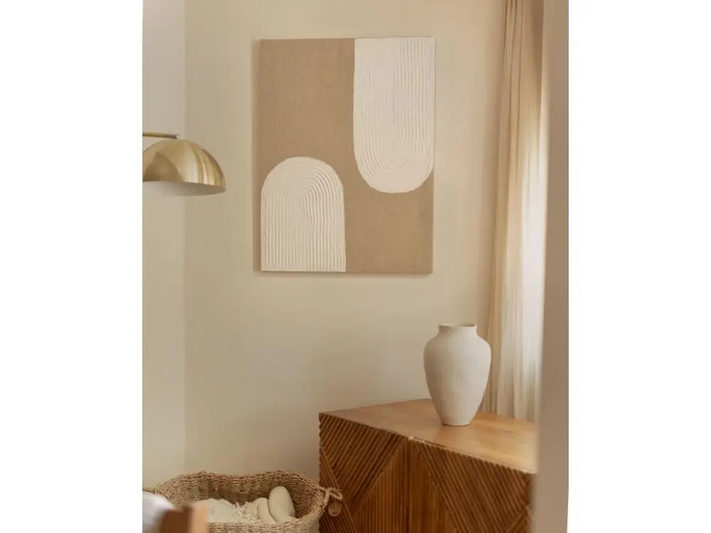 Peinture à l'huile décorative faite à la main cadre marron 80x100cm