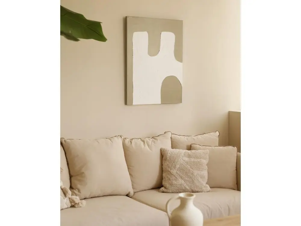 Peinture à l'huile décorative faite à la main cadre marron 60x80cm