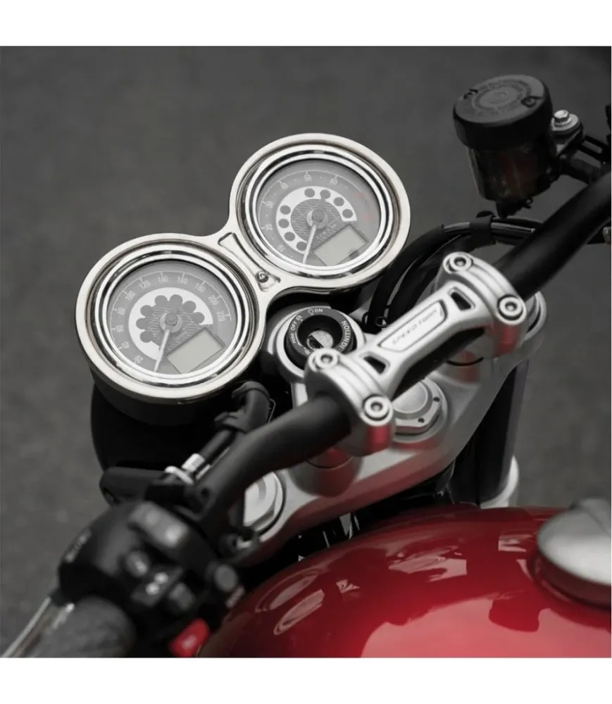 Tachometerabdeckung für Triumph T120/T100/Speed Twin/Thruxton verchromt