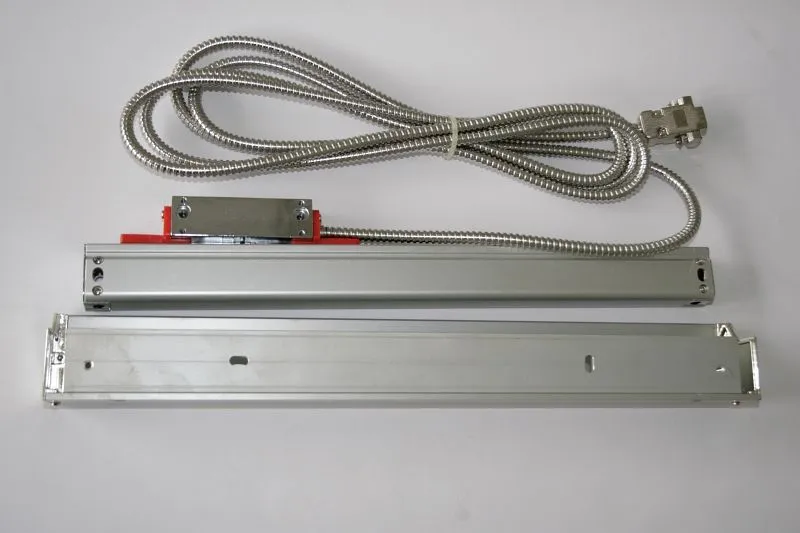 Toise de mesure en verre ELMAG exemple KA 500/270 pour indicateur de position numérique SINOIP53 course 270 mm longueur d&...