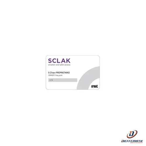 Urmet Licenza 5 Chiavi Proprietario, Sclak 1086/205 Sicurezza Originale Garanzia