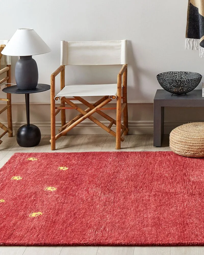 Vloerkleed gabbeh rood 160 x 230 cm YARALI