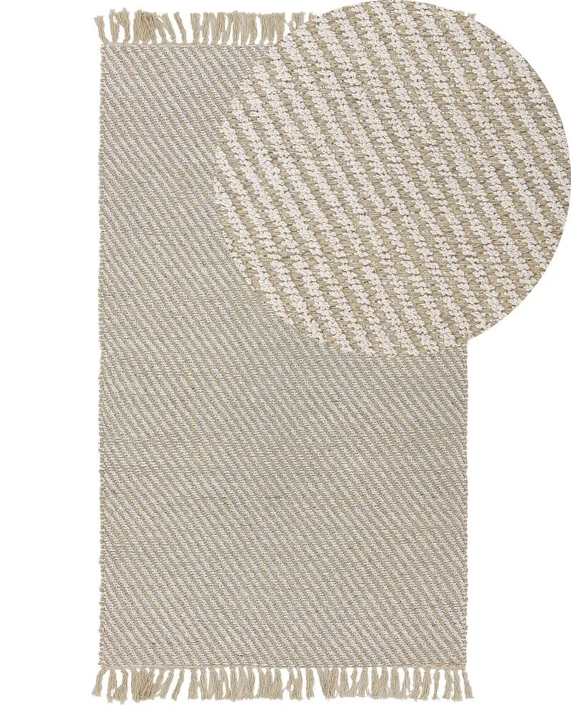 Vloerkleed jute naturel 80 x 150 cm ALADAG