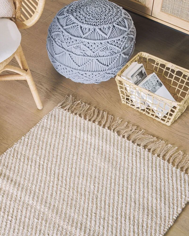 Vloerkleed jute naturel 80 x 150 cm ALADAG