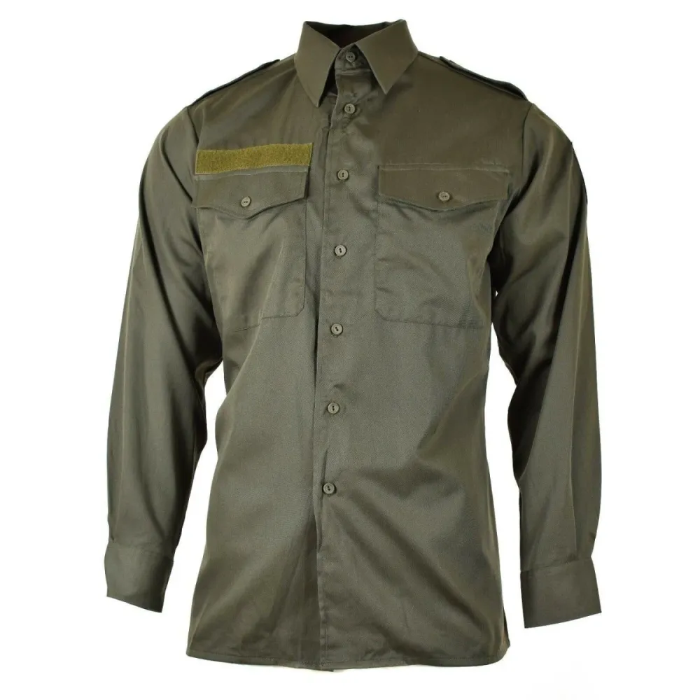 Véritable chemise de l'armée autrichienne M65 OD Militaire de combat à manches longues Olive BDU NEUF