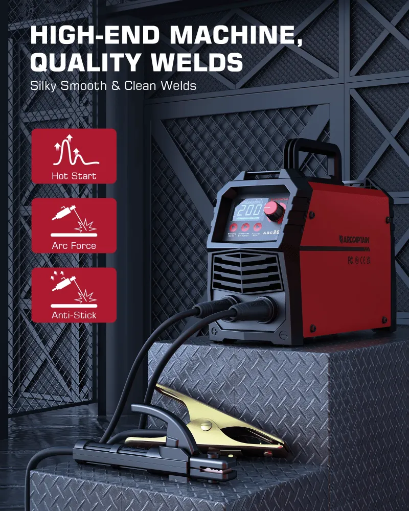 Arccaptain ARC200 EU Wholesale on IGBT Inverter ARC Digital Control Welder Aisé Green Hand (European style)