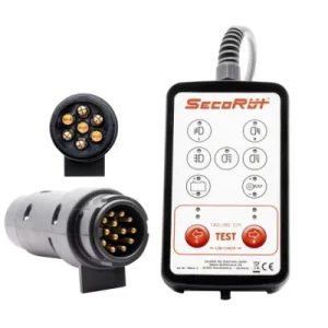 Boîtier de test SecoRüt pour prise de remorque / véhicule tracteur 12 volts 7 et 13 broches 12 V 70241-2 se procurer à bas...