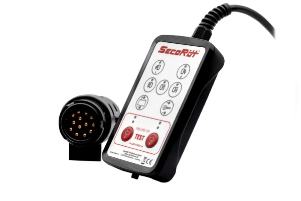 Boîtier de test SecoRüt pour prise de remorque / véhicule tracteur 12 volts 7 et 13 broches 12 V 70241-2 se procurer à bas...