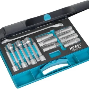 Jeu d'outils pour amortisseurs Hazet carré 125 mm (1/2 pouce) profil TORX® interne profil hexagonal interne profi...