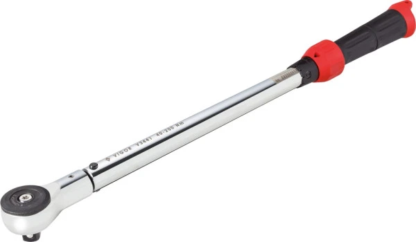 Majeur dynamométrique VIGOR Nm min-max : 40 - 200 Nm tolérance : 4% carré plein 125 mm (1/2 pouce) 540 mm V3441 acheter à...