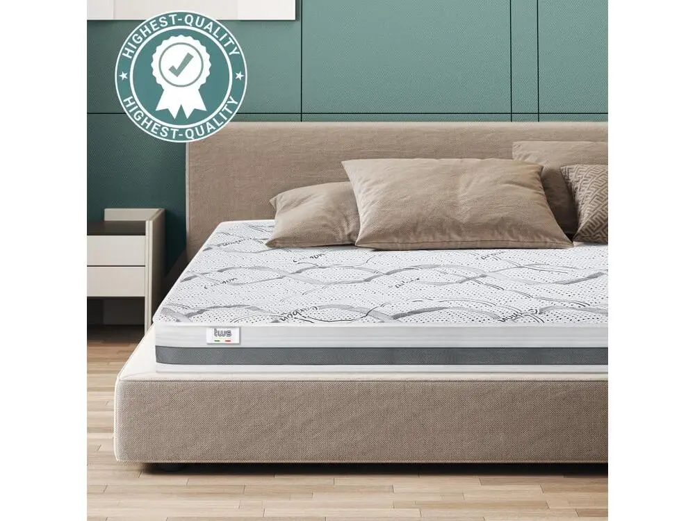 Matelas Simple 75 x 160 à mémoire | Prestigieux Quality | Hauteur 16 cm | Made Italy