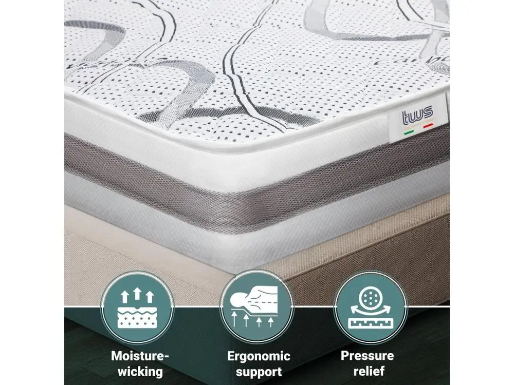 Matelas Simple 75 x 160 à mémoire | Prestigieux Quality | Hauteur 16 cm | Made Italy