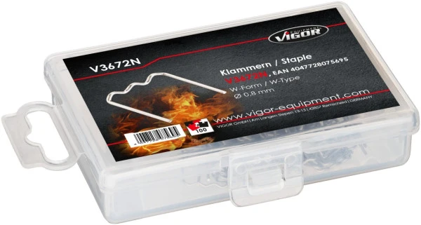 Pinces de rechange VIGOR 08 mm forme W nombre d'outils : 100 V3672N acquérir à bas prix