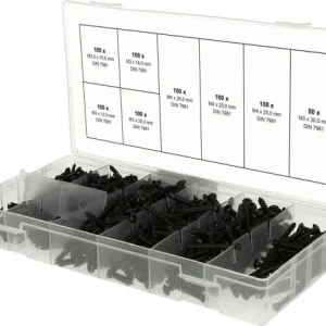 KS Tools assortiment de vis à tôle à tête cylindrique M2 5-M3 750 pièces 970.0800 choisir à bas prix