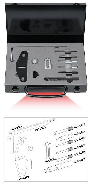 KS Tools Jeu d'outils de calage moteur pour Volvo 13 pièces 400.4250 se fournir à bas prix