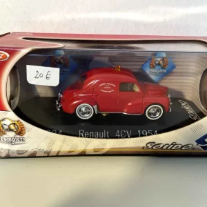 Renault 4 CV rouge POMPIERS de 1954 (Solido référence 4824)