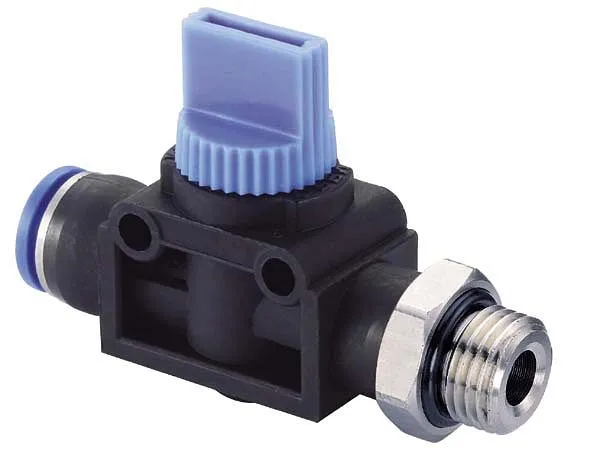 temporisateur B-HVES-12-1/2-KU vanne manuelle 3/2 voies cylindrique avec raccord vissé et raccord enfichable UVC : 5 pièce...