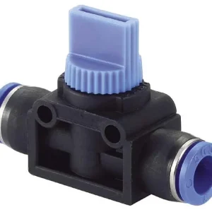 temporisateur B-HVS-12-10-KU vanne manuelle 3/2 voies avec raccord enfichable Ø tuyau : 12 mm Ø tuyau : 10 mm UE : 5 pièce...