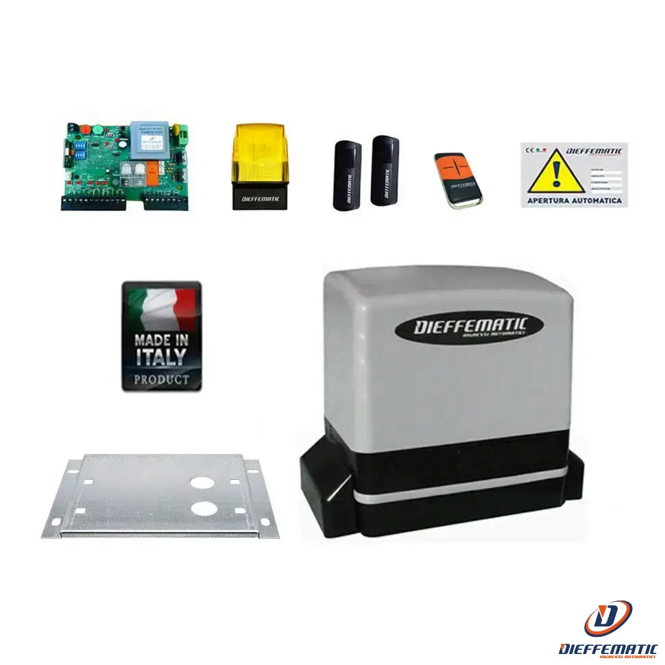 Ensemble Premium Anti-Vol Kit Automazione Cancello Scorrevole Motore Per Cancelli Scorrevoli 900 Kg 230V