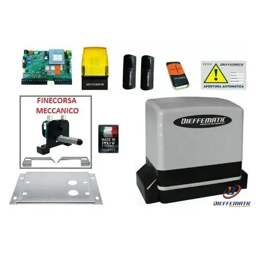 Kit Sistema Automazione Cancello Cancelli Ad Anta Ante Scorrevole 600Kg 600 Kg pour mécaniciens