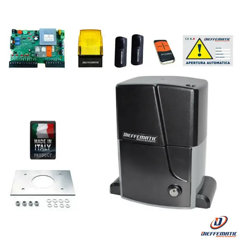 Set Cancello Scorrevole 230 2000kg Kit Automazione Automatico Beninca Rib Casali pour Véhicules Utilitaires