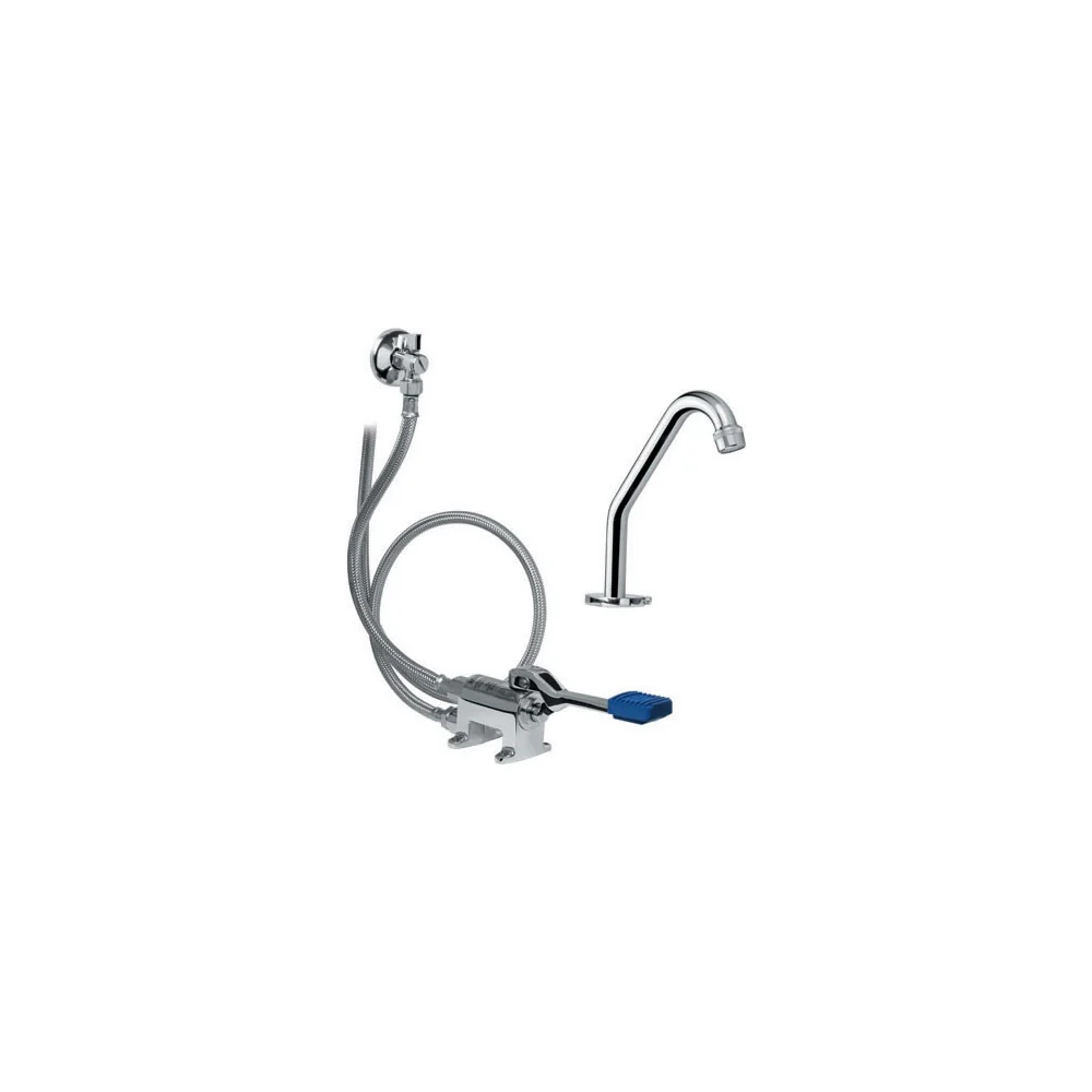Set de crochets Kit robinet Idral avec pédale 1 voie externe au sol
