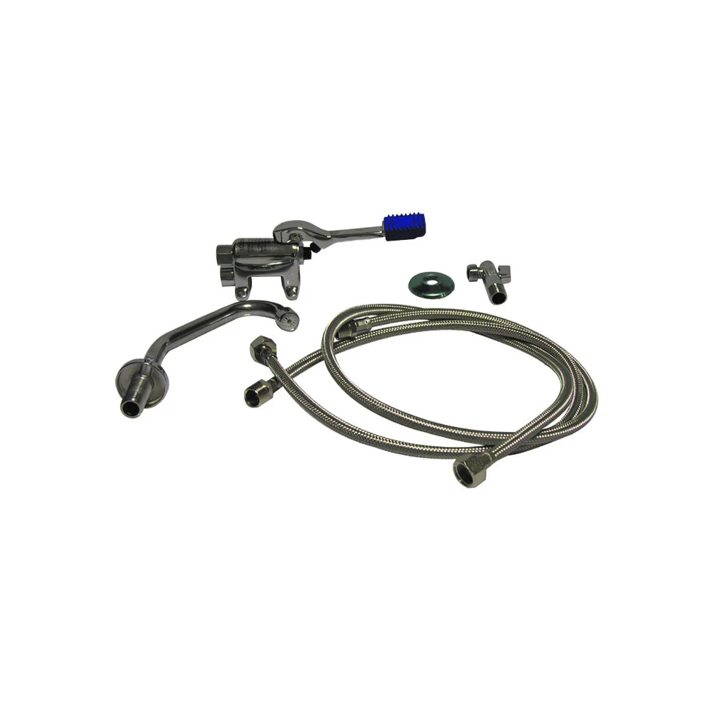 Set de crochets Kit robinet Idral avec pédale 1 voie externe au sol