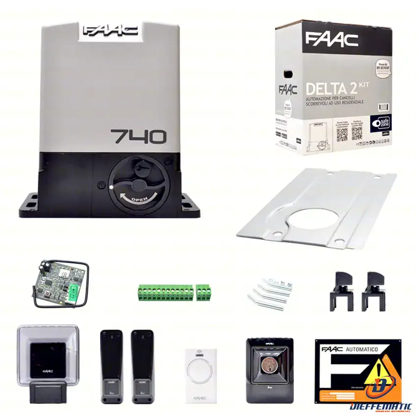 Bras de suspension Delta 2 Kit Startbox Faac 10563093 Ricambio Originale Garanzia Automazione Nuovo