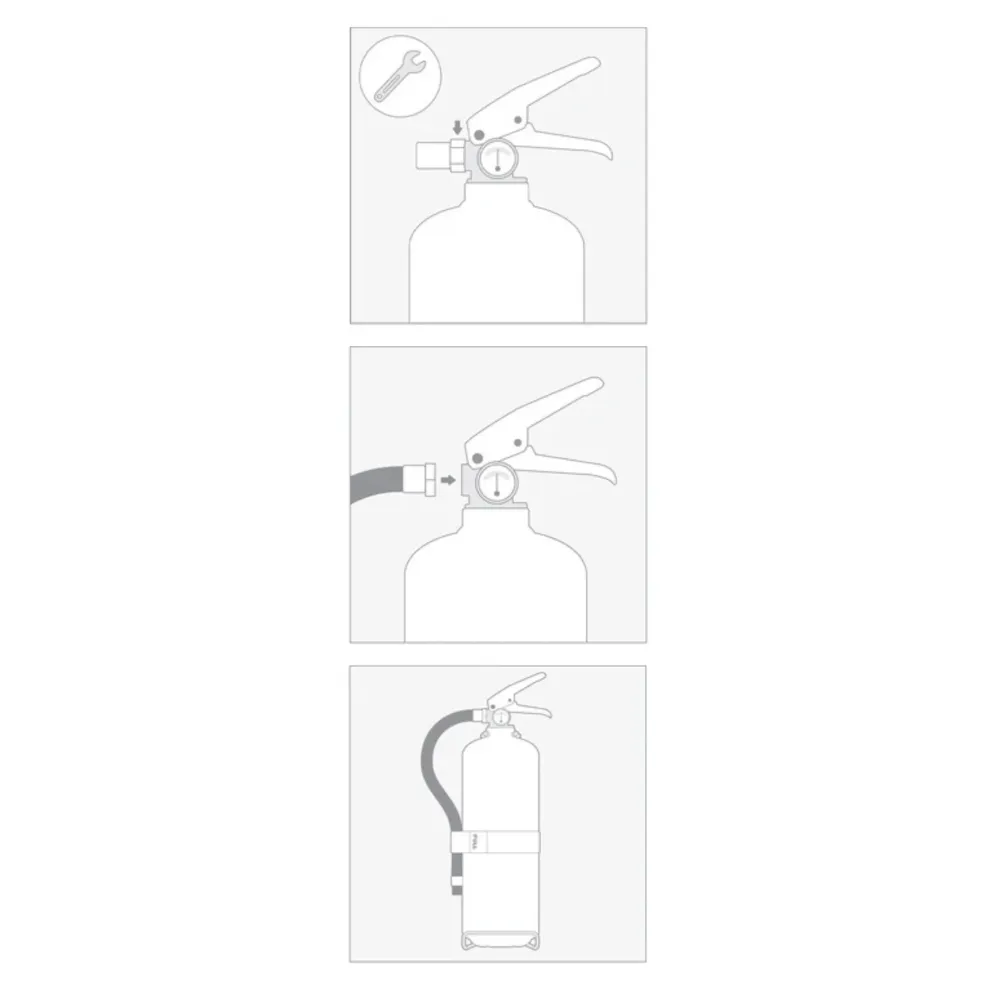 Nettoyage auto Kit de Veículo para Extintores 2 kg