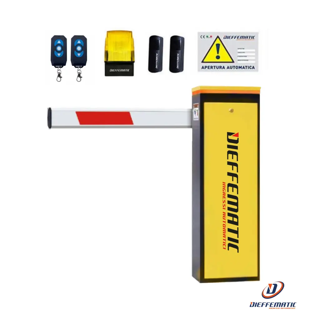 Cire liquide Kit Barriera Automatica Stradale Sunny Chiusura Ingressi E Parcheggi 24V 5 Mt