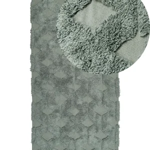 Vloerkleed katoen groen 80 x 150 cm KARS